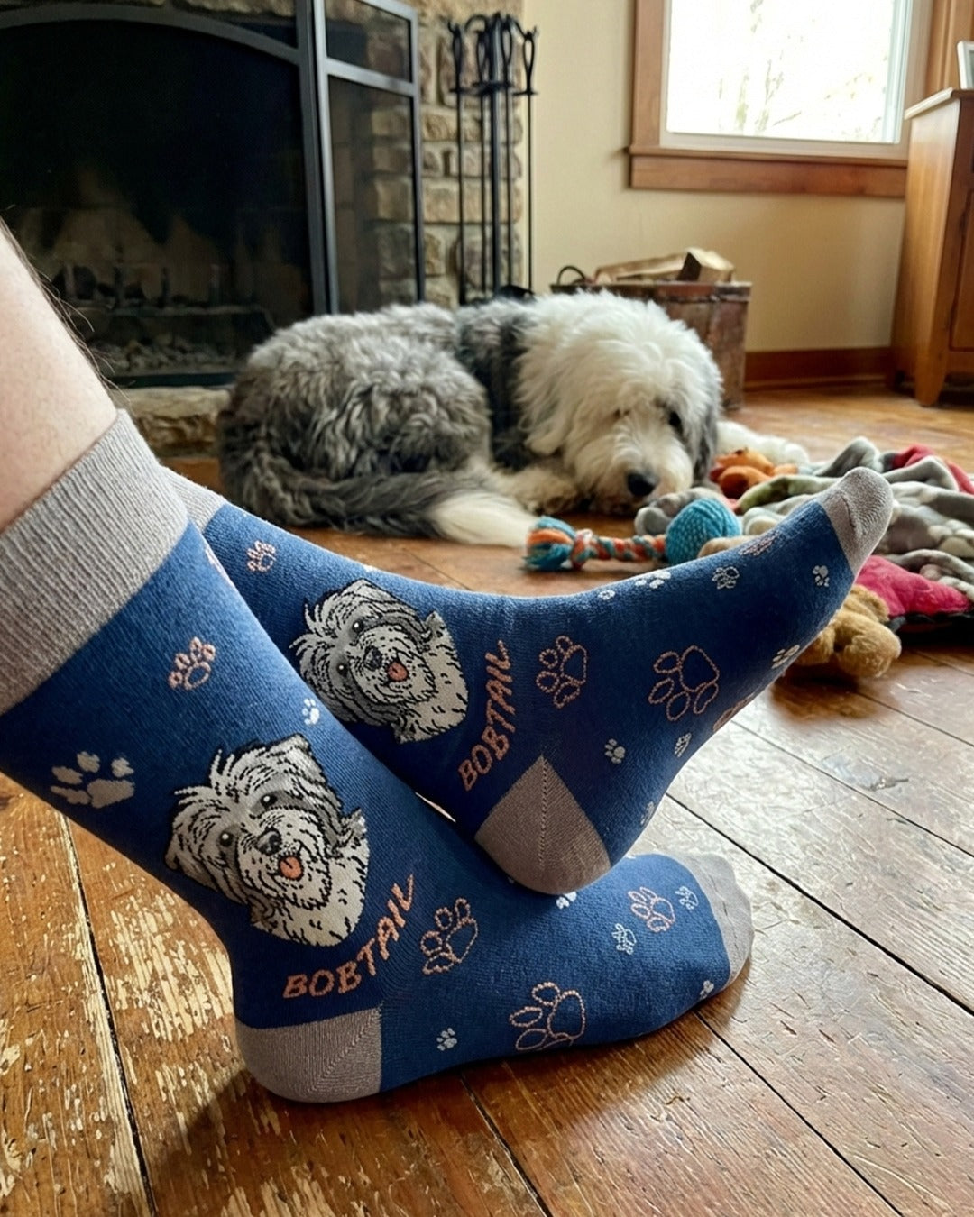 Bobtail Dog Breed Socks Perfect Gift for Dog Lovers